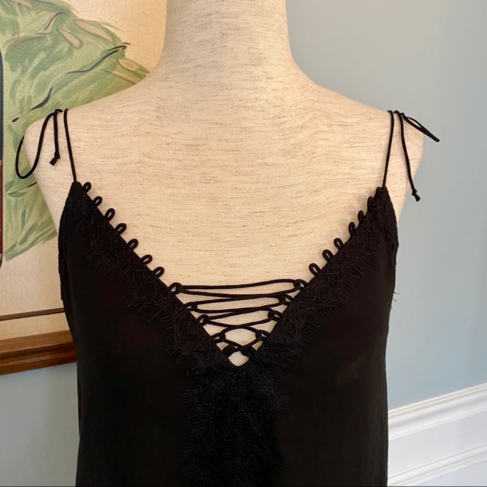 🖤 NWT 7 For All Mankind Lace-Up Top – Size XS